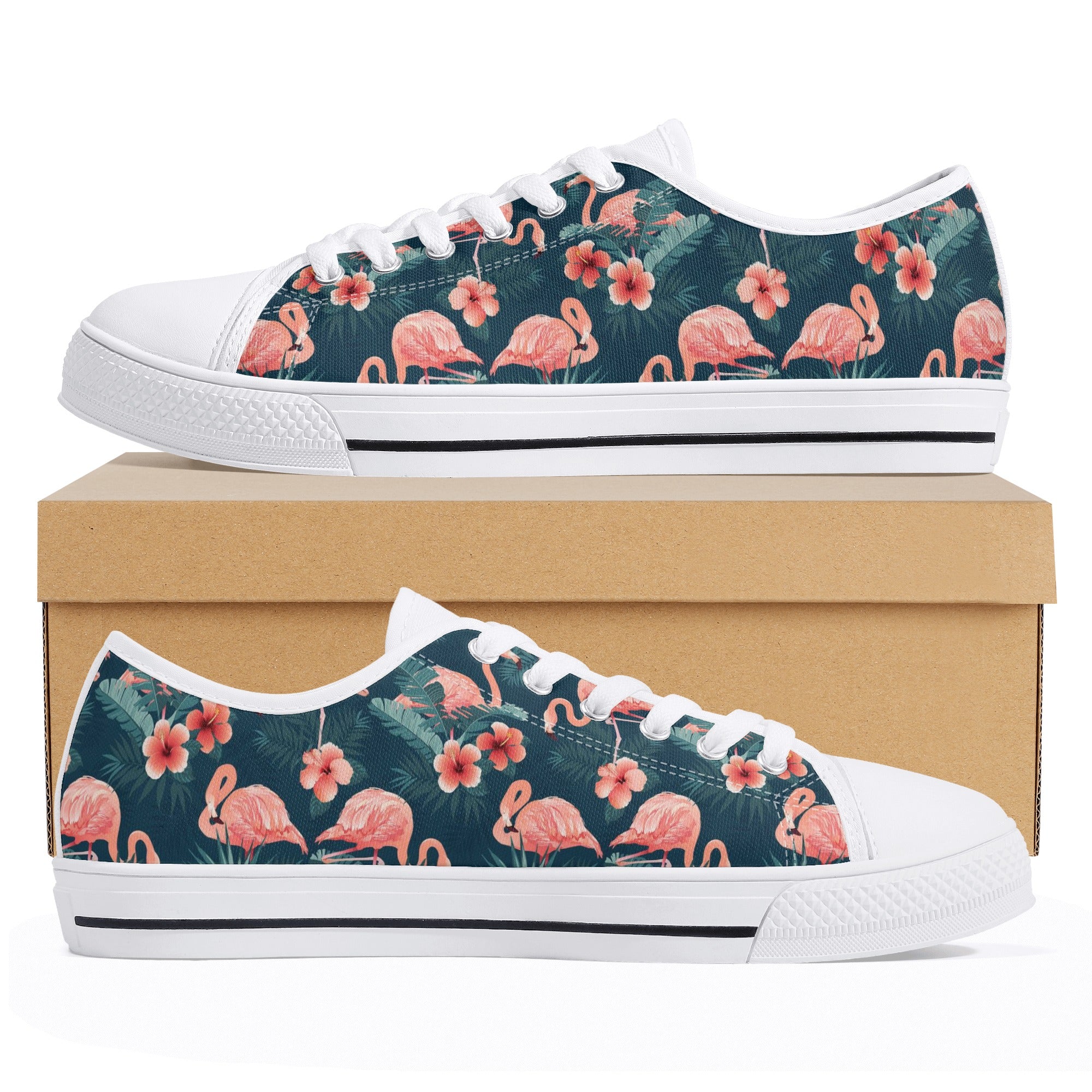 Flamingo Women s Low Top Canvas Shoes