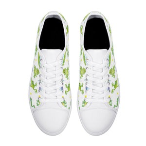 Frog Women's Low Top Canvas Shoes