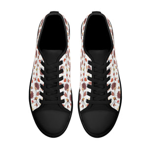 Hedgehog Women's Low Top Canvas Shoes