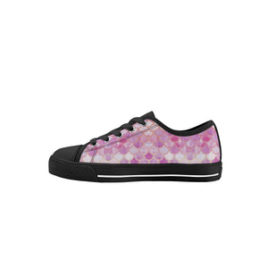 Mermaid Kid's Low Top Canvas Shoes