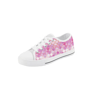 Mermaid Kid's Low Top Canvas Shoes