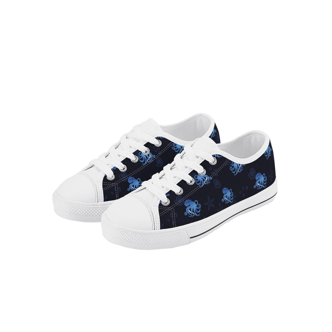 Octopus Kid's Low Top Canvas Shoes