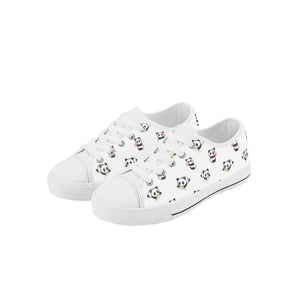 Panda Kid's Low Top Canvas Shoes