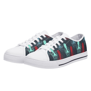 Octopus Women's Low Top Canvas Shoes