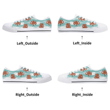 Octopus Women's Low Top Canvas Shoes