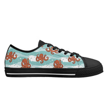 Octopus Women's Low Top Canvas Shoes