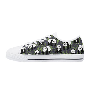 Panda Women's Low Top Canvas Shoes