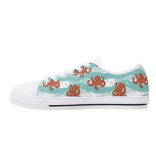 Octopus Women's Low Top Canvas Shoes