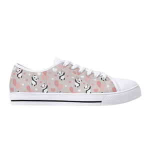 Panda Women's Low Top Canvas Shoes