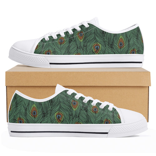 Peacock Women's Low Top Canvas Shoes