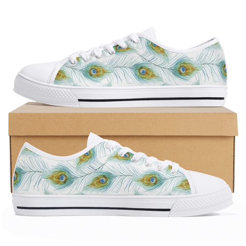 Peacock Women's Low Top Canvas Shoes