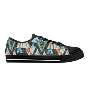 Peacock Women's Low Top Canvas Shoes