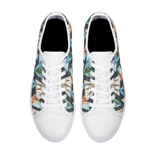 Peacock Women's Low Top Canvas Shoes