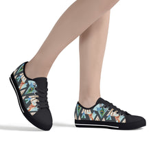 Peacock Women's Low Top Canvas Shoes