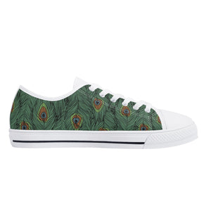 Peacock Women's Low Top Canvas Shoes