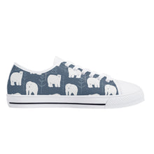 Polar Bear Women's Low Top Canvas Shoes