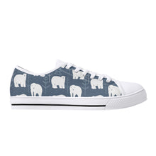 Polar Bear Women's Low Top Canvas Shoes