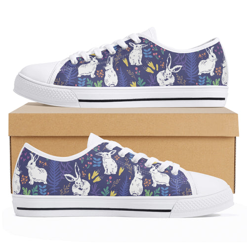 Rabbit Women's Low Top Canvas Shoes