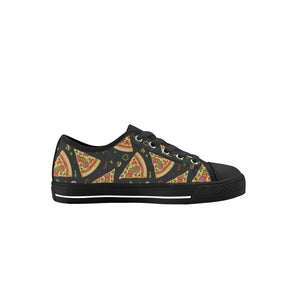 Pizza Kid's Low Top Canvas Shoes