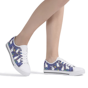 Rabbit Women's Low Top Canvas Shoes