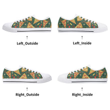 Pizza Women's Low Top Canvas Shoes