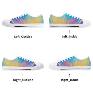 Psychedelic Women's Low Top Canvas Shoes