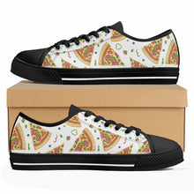 Pizza Women's Low Top Canvas Shoes