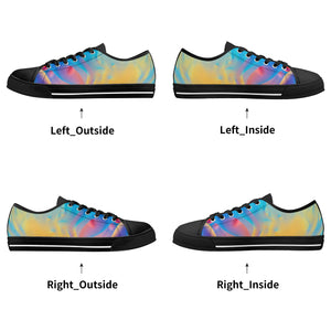 Psychedelic Women's Low Top Canvas Shoes