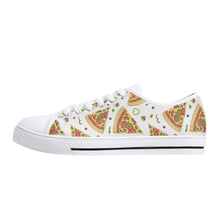 Pizza Women's Low Top Canvas Shoes