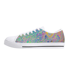 Psychedelic Women's Low Top Canvas Shoes