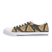 Pizza Women's Low Top Canvas Shoes