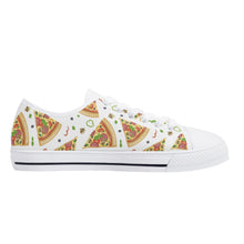 Pizza Women's Low Top Canvas Shoes