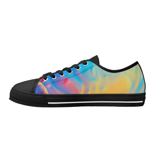 Psychedelic Women's Low Top Canvas Shoes