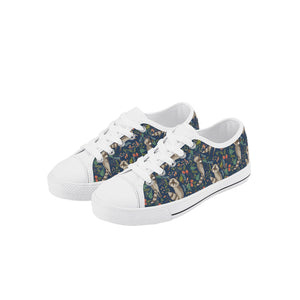 Raccoon Kid's Low Top Canvas Shoes