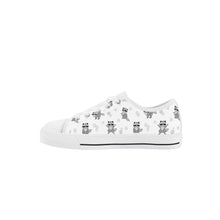 Raccoon Kid's Low Top Canvas Shoes