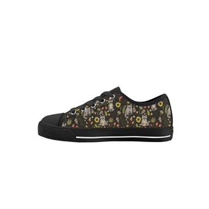 Raccoon Kid's Low Top Canvas Shoes