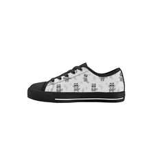 Raccoon Kid's Low Top Canvas Shoes