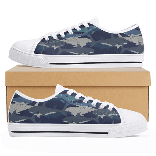 Shark Women's Low Top Canvas Shoes