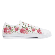 Rose Women's Low Top Canvas Shoes