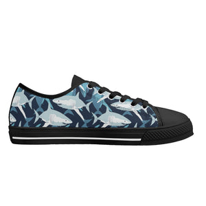 Shark Women's Low Top Canvas Shoes