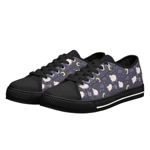 Sheep Women's Low Top Canvas Shoes