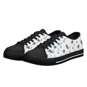 Sheep Women's Low Top Canvas Shoes