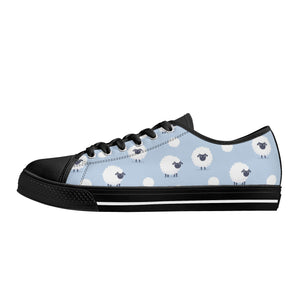 Sheep Women's Low Top Canvas Shoes