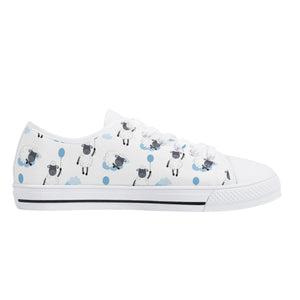 Sheep Women's Low Top Canvas Shoes