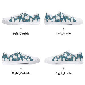 Sheep Women's Low Top Canvas Shoes