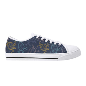 Turtle Women's Low Top Canvas Shoes