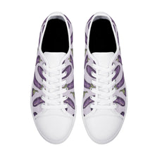 Eggplant Womens Rubber Low Top Canvas Shoes