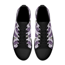 Eggplant Womens Rubber Low Top Canvas Shoes