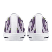 Eggplant Womens Rubber Low Top Canvas Shoes