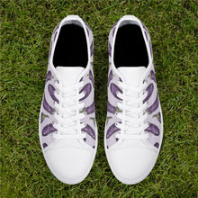 Eggplant Womens Rubber Low Top Canvas Shoes